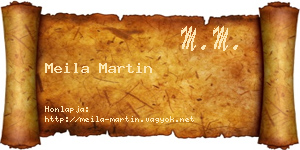 Meila Martin névjegykártya